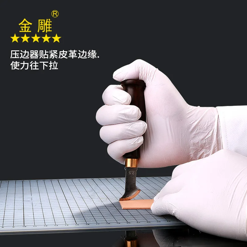 

Shallow round crimping device/leather edge crimping device/sector crimping DIY leather tool groove crimping device