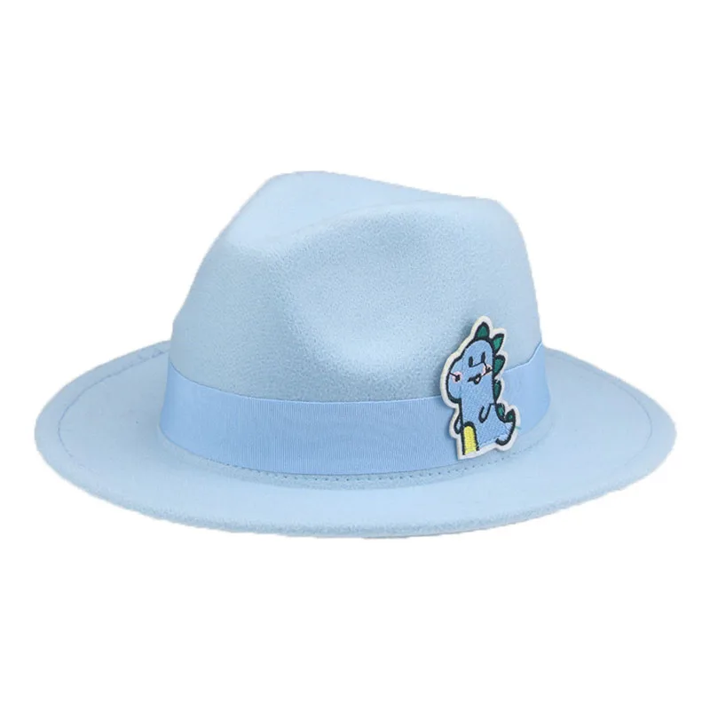 

Fedoras Hats Solid Yellow Pink Green Dinosaurs Band Boys Hats Casual Outdoor Fashionable Decoration Girls Hat Gorro Vaquero Rosa