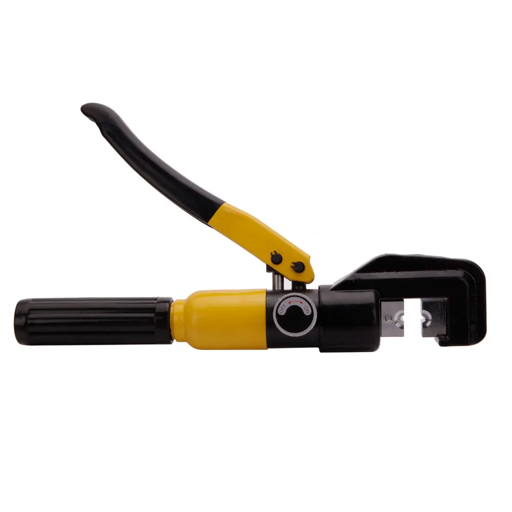 

YQK-70 Domestic Use 10T Hydraulic Pliers with 9 Dies Black Yellow Hydraulic Crimping Tool 12T pressure Cable Lug Press Cable Ter