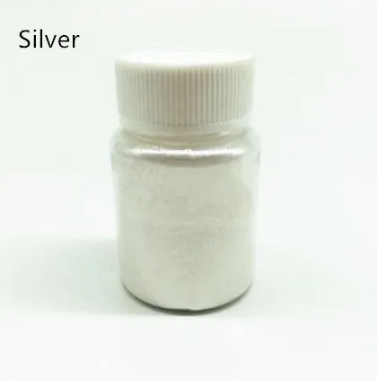 Silver 15 г съедобный золотой порошок мусс торт помадка Макарон шоколадное украшение блестящий порошок серебряный жемчуг порошок цвет выпечки пыль - Цвет: Silver