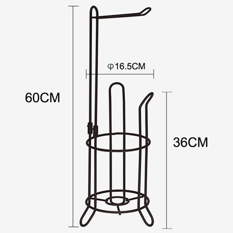 

New Paper Roll Stand Storage Toilet Paper Towel Storage Stand Organizer Rack Bathroom Vertical Roll Holder