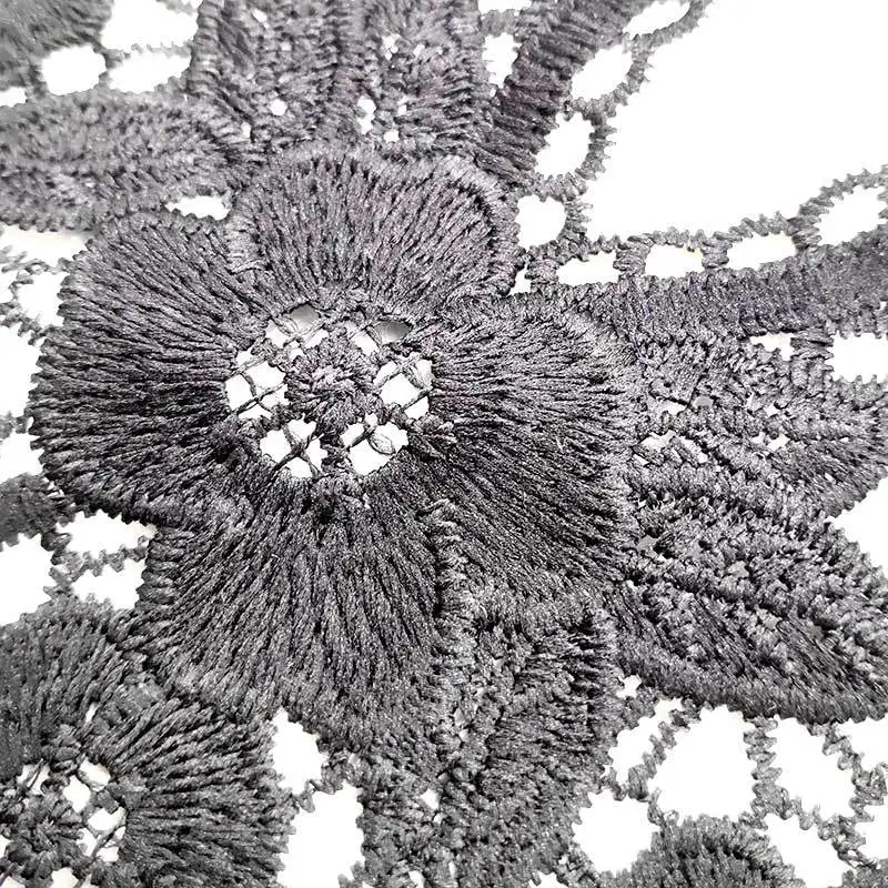 20 шт Элегантный кружевной воротник 3D полые вышивка молочного шелка DIY кружевные