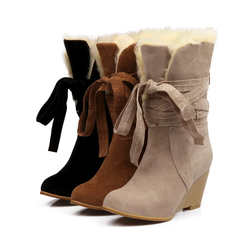 Зимние ботинки теплая шерстяная обувь с мехом внутри женские зимние ручной