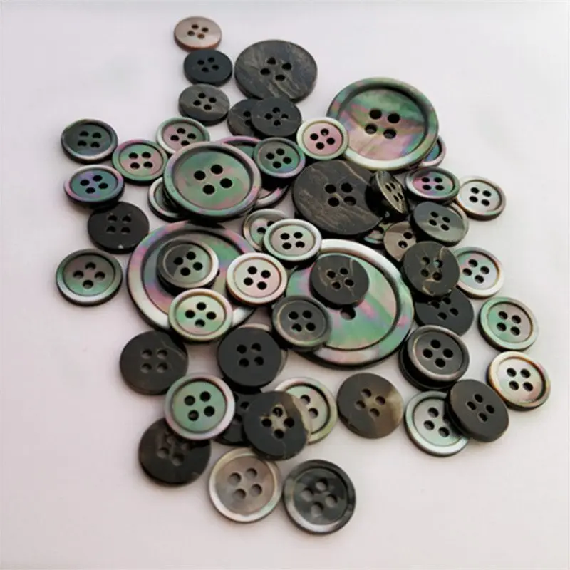 

Buttons Knitting Buttons Sewing Mother of Pearl Grey Shell Many sizes