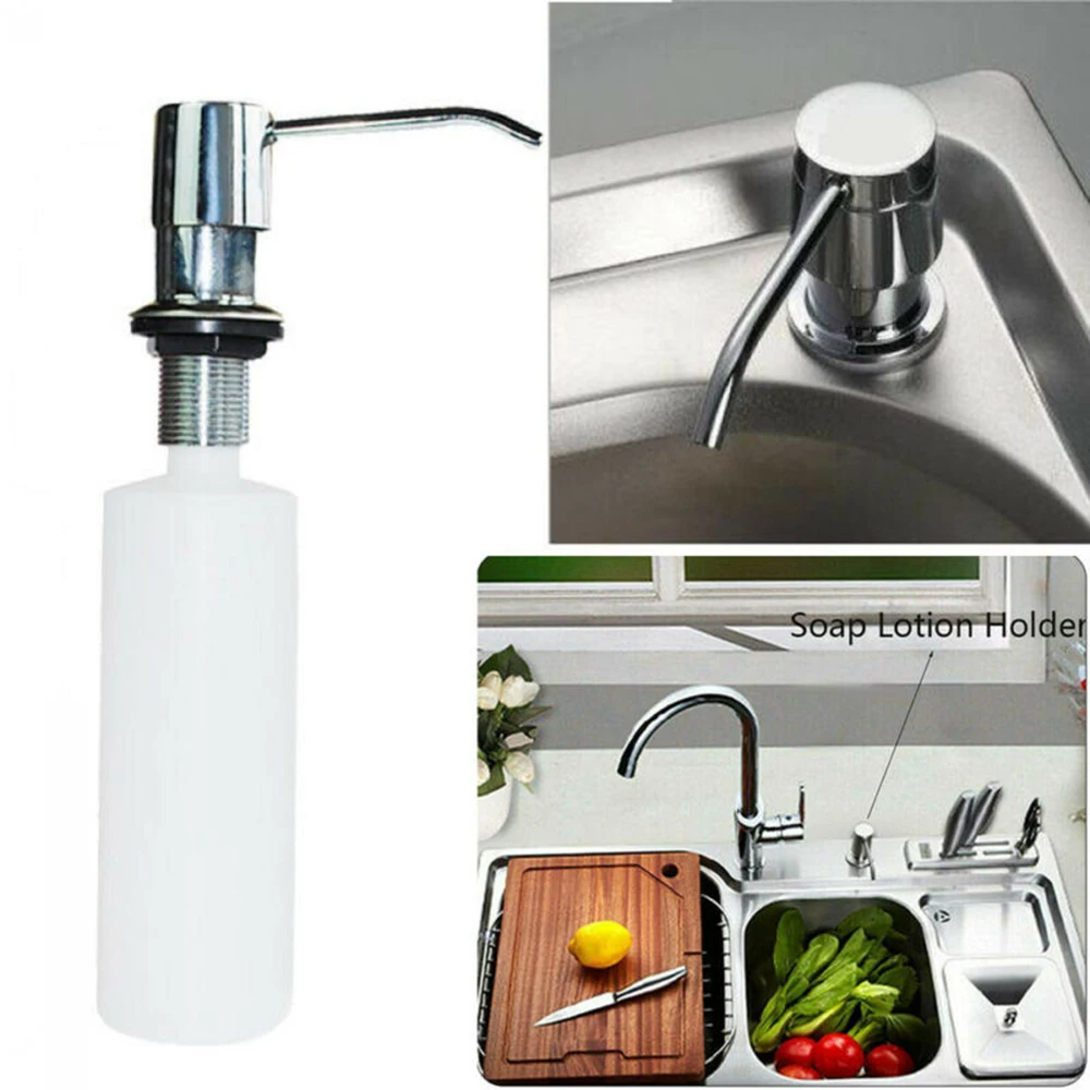 Белый пластиковый диспенсер для мыла Кухонная Раковина Мыло ручная бутылка