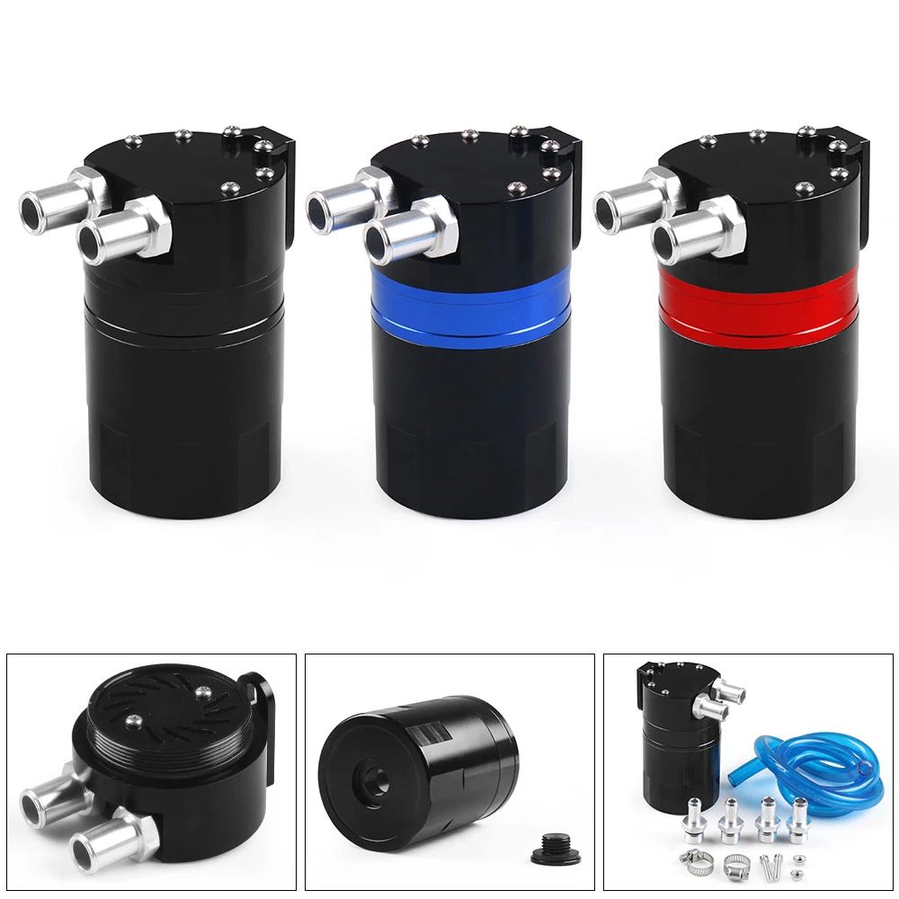 Универсальный гоночный алюминиевый резервуар для масла с 6 фитингами