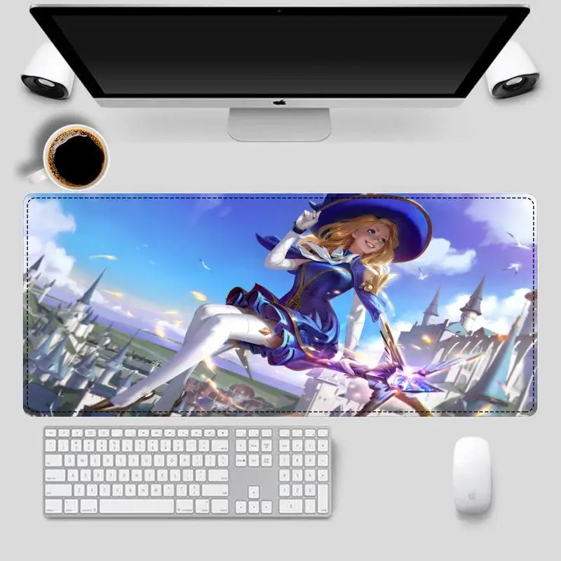 Прочный Коврик для мыши League of Legends Lux ПК геймерский коврик ноутбука Настольный