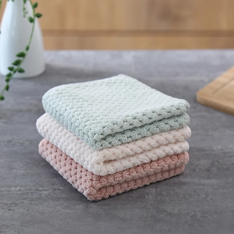 1 шт. нетканые масляные коралловые бархатные подвесные полотенца для рук Кухня