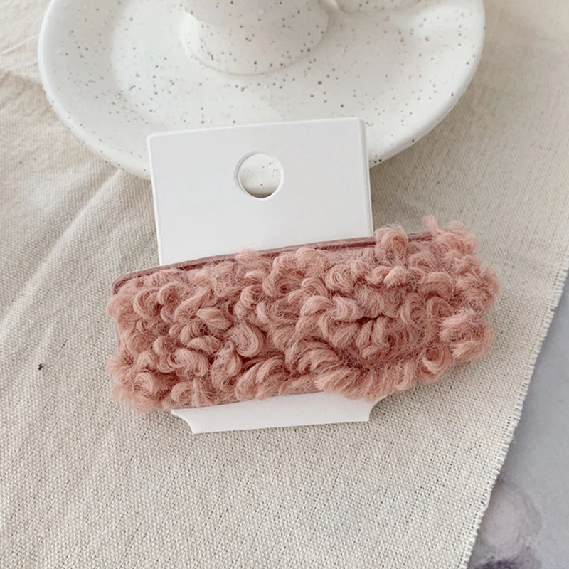 Женские заколки для волос в Корейском стиле модные боковые зажимы рулон шерсти