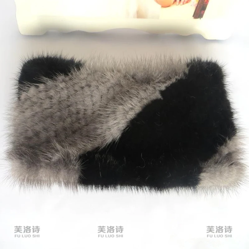 Реальные шарфы из норки женская меховая норка ошейники для собак теплые зимние