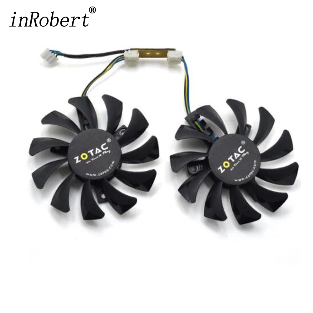 Apistek 75mm GA81S2U DC 12V 0.38A 4Pin Cooler Fan 40x40x40MM For ZOTAC GTX 970 Graphics Video Card Fans | Компьютеры и офис