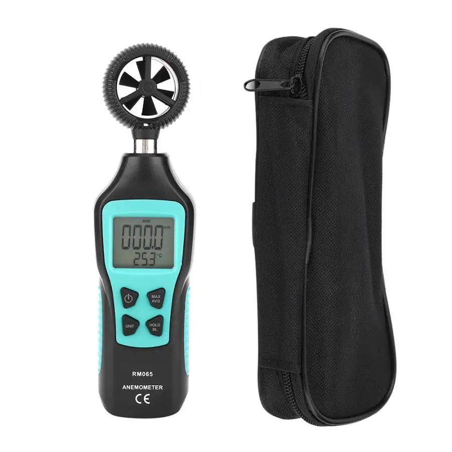 Ручной цифровой анемометр RM065 измеритель скорости ветра инструменты для