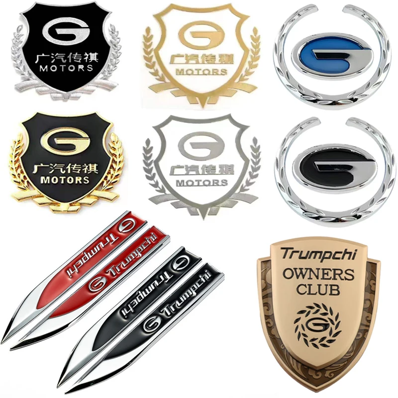 

3D Metal Car Rear Trunk Emblem Badge Window Body Stickers Decals For Trumpchi Gac Ga3 Ga4 Ga5 Ga6 Ga8 Gm6 Gm8 Gs3 Gs4 Gs5 Gs8