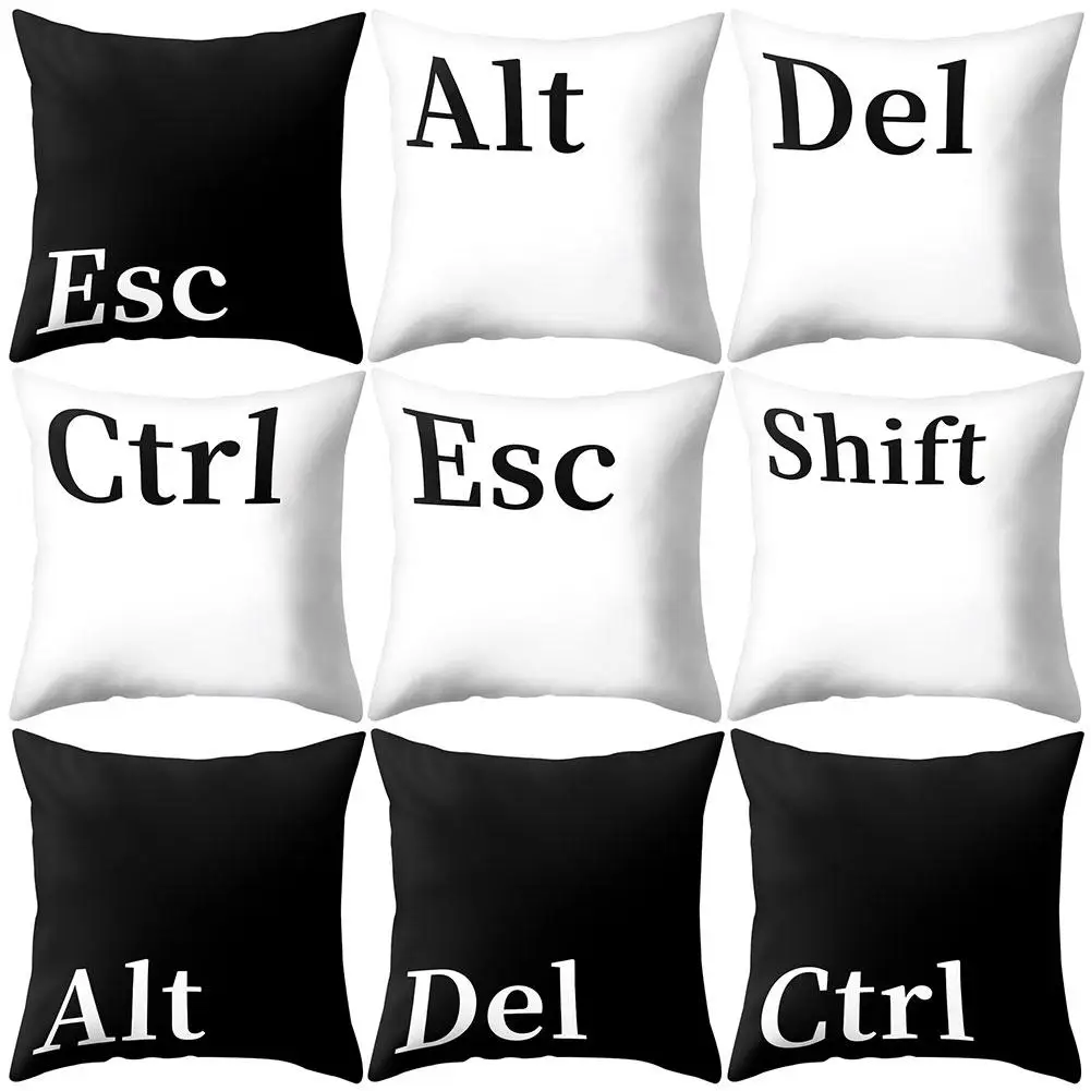 45x45 см чехол для подушки с клавишами Ctrl Alt наволочка дивана автомобиля кафе