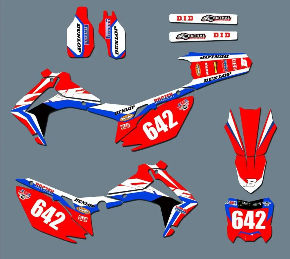 Графическая Наклейка для Honda CRF250R CRF250 2014 2017 & CRF450R CRF450 2013 2015 CRF 250 250R 450 450R|Наклейки и