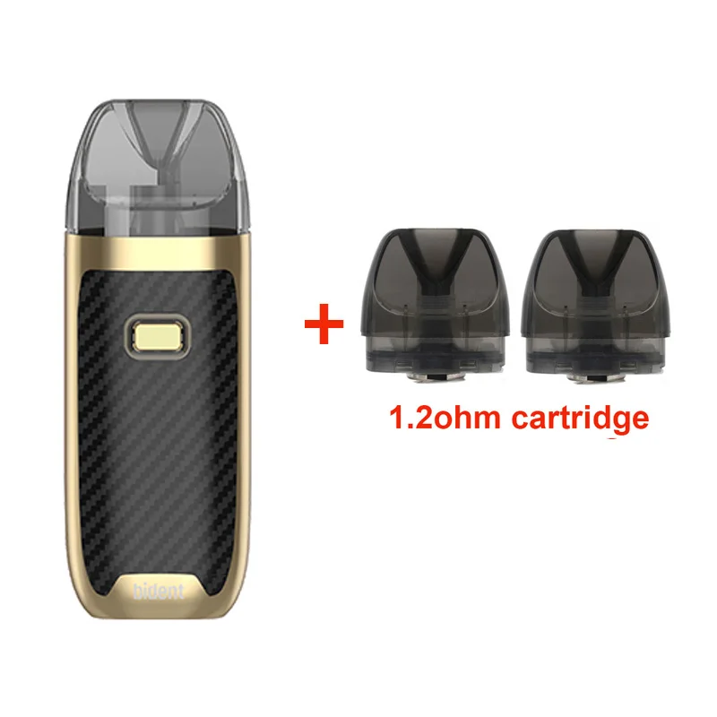 New arrival GeekVape Bident Kit with 950mAh Built-in Battery Dual Coil Pod System Kit 2ML/3.5ML POD MTL/DTL vape kit - Цвет: Gold with 1.2ohm