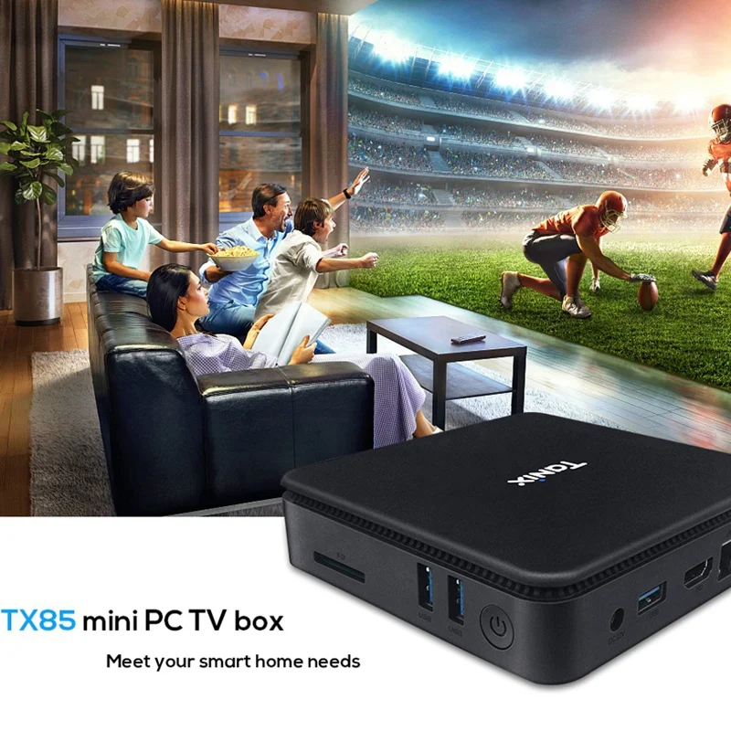 Мини-ПК TX85 1080P HD Windows 10 4 + 64 ГБ Wi-Fi 2 5 8 ГГц | Электроника