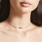 Модное Элегантное минималистичное геометрическое круглое ожерелье с подвеской на воротник для женщин простое ожерелье-цепочка-звено чокер Ювелирные изделия Подарки