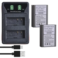 1220mah ps bln1 bln 1 battery built in usb charger with usb and type c port for olympus ps bln1 om d mark ii e m1 e m5