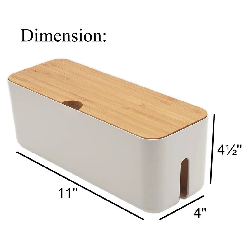 

Cable Storage Box Power Strip Wire Case Anti Dust Charger Socket Organizer Storage Bin Charger Wire Management Box JS23