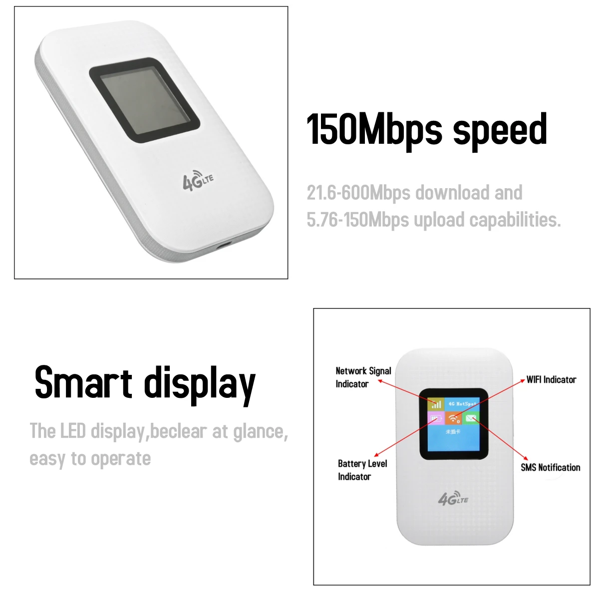 TIANJIE 4G wifi роутер LTE WCDMA GSM разблокированный беспроводной карманный роутер мобильный wifi точка доступа 3g 4G wifi роутер с слотом для sim-карты