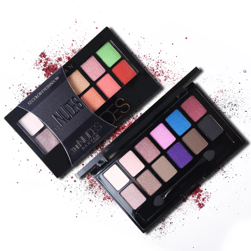 Ucanbe 12 видов цветов Тени для век телесного цвета палитра макияжа водостойкие