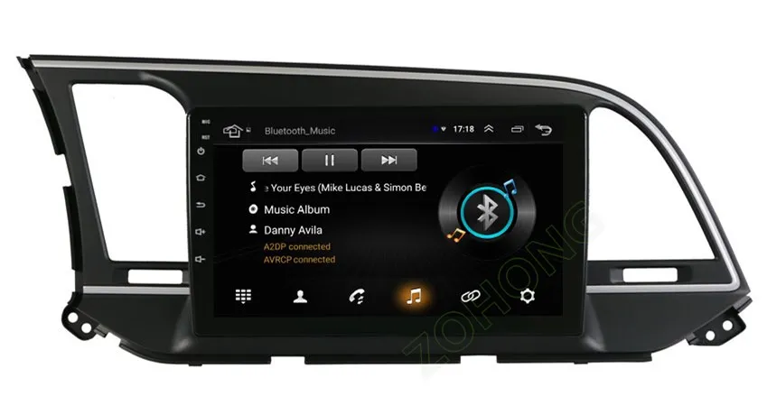 DSP 2.5D Android 9,0 автомобильный dvd мультимедийный плеер для hyundai Elantra Авто gps навигация автомобиля Радио Стерео рекордер