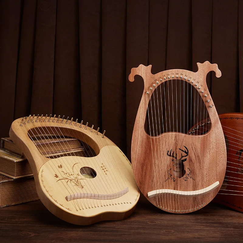 Leiya 19-String Beginner Lycra 16-String Small Harp 10-String Lyre Small Portable Musical Instrument enlarge