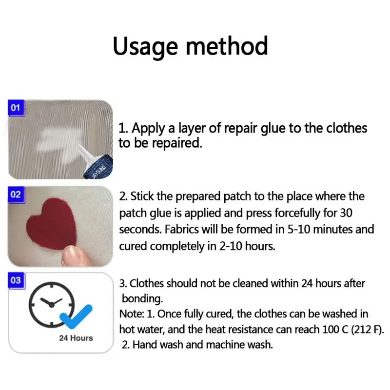 Fabric Adhesive Clothes Sew Glue Liquid Multifunctional Repair Fast Curing No Irritation High Viscosity DIY Hand Tool | Обустройство