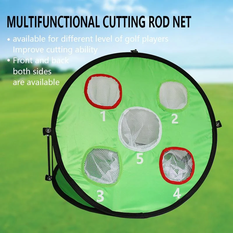 

Indoor Outdoor Golf Chipping Practice Net New Golf Pop-UP Chipping Pitching Cages Mats Practice Easy Net Golf Training Aids