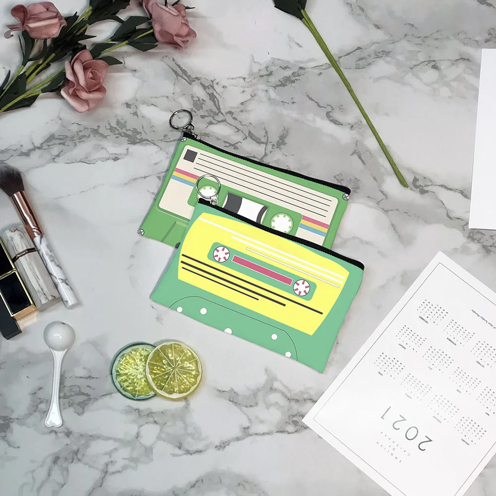 Портативная миниатюрная сумка для хранения кассетной музыкальной ленты милый