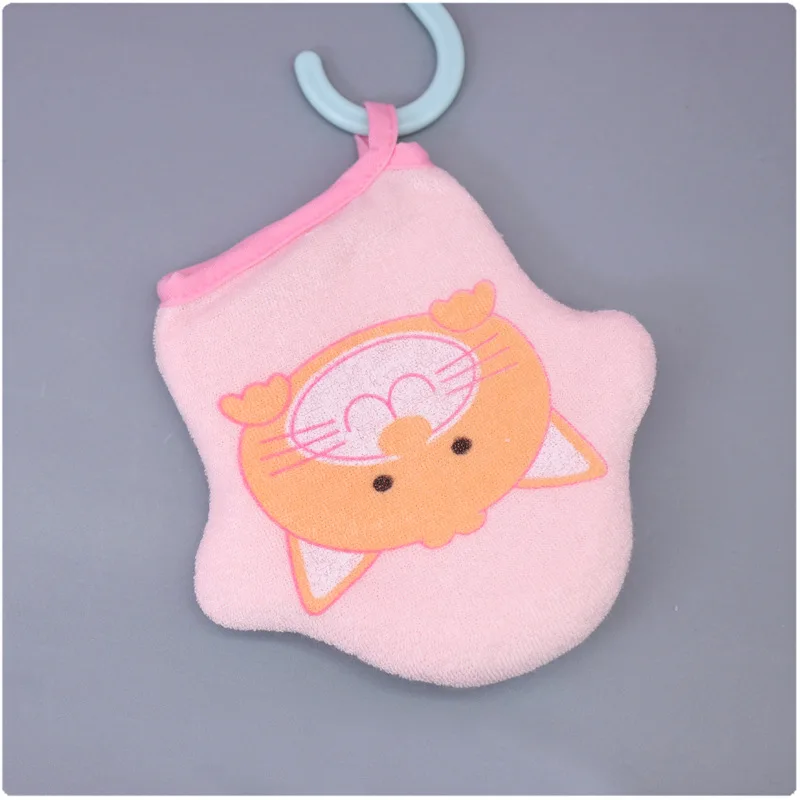 3 Цвета котенка мягкие хлопковые Детские ванна душ щетка милые животные