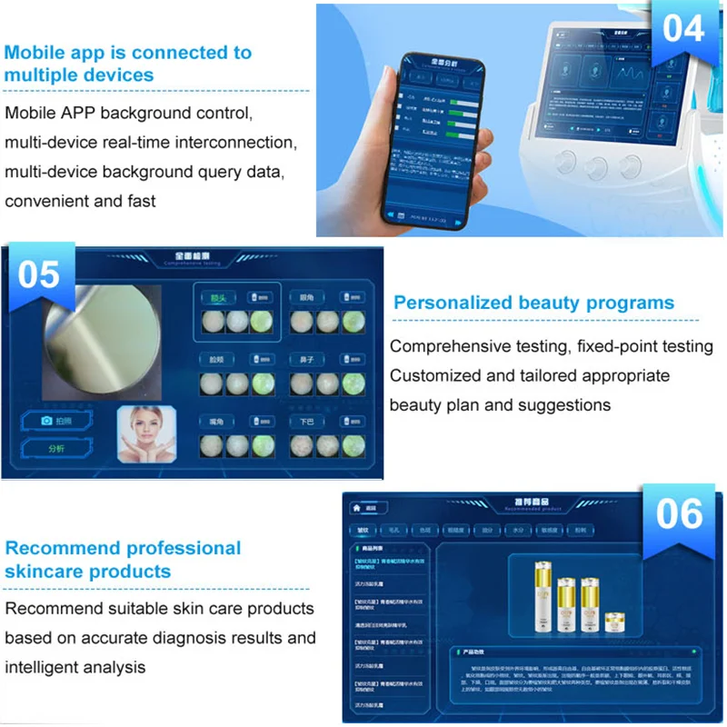 Аппарат для дермабразии Hydra Ice Blue Magic Mirror Oxygene Профессиональный аппарат ухода за