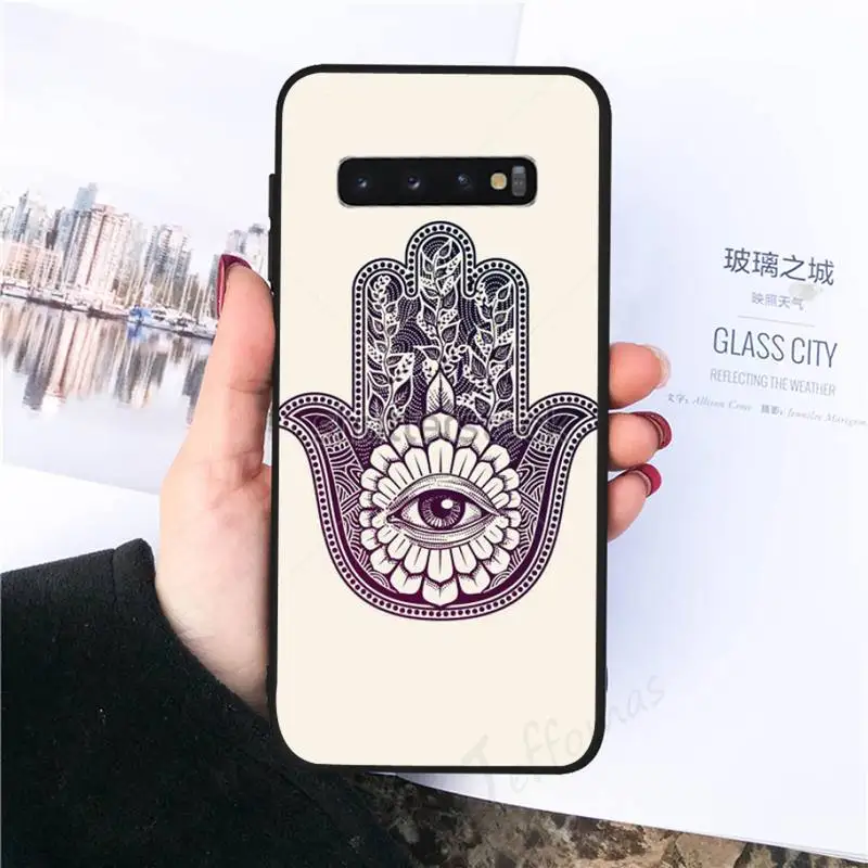 

Hamsa Hand of Fatima Phone Case For Samsung galaxy S 8 9 10 20 21 30 A 30 50 51 70 note 10 plus Ultra 5g