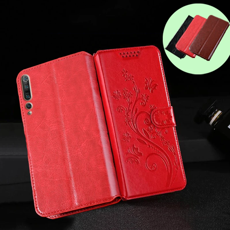 

Кожаный чехол-бумажник с рисунком дерева и башни для Xiaomi Mi 10 Pro