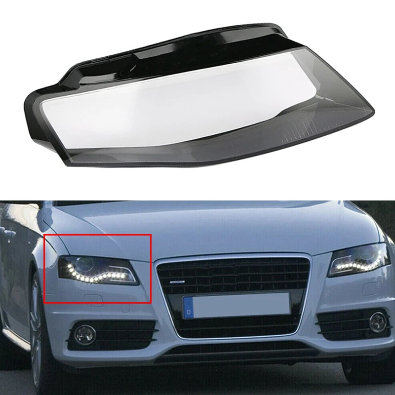 Автомобильная правая фара передняя крышка объектива подходит для Audi A4 B8 2009 2010 2011