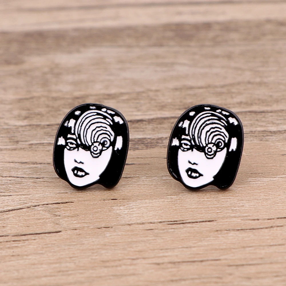 

MD805 DMLSKY Cartoon Stud Earrings Horror Movie Girls Earrings Jewelry Stud Earring Pendant for Kids Girls Gift
