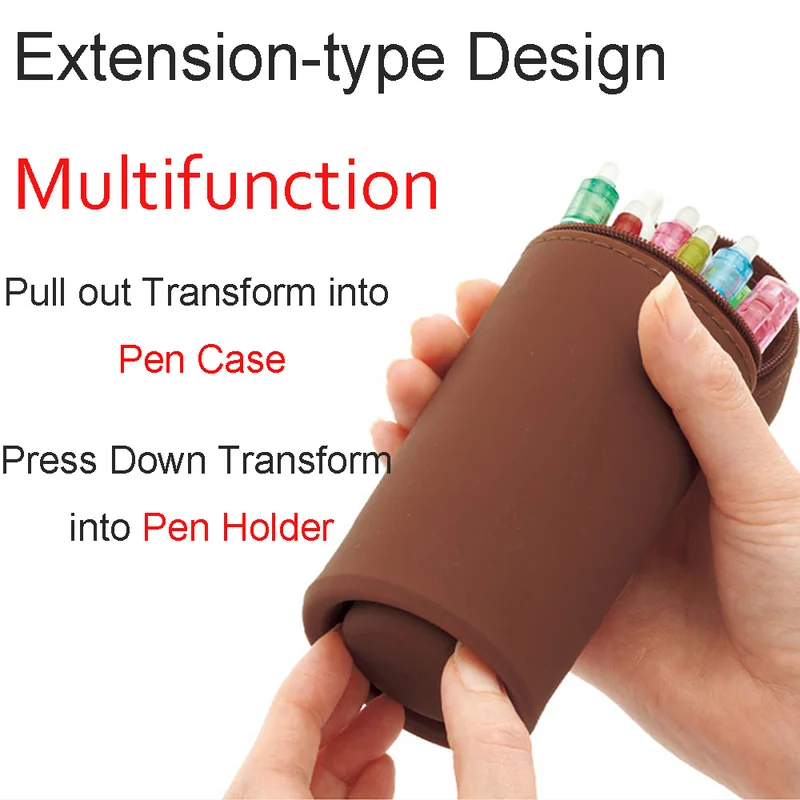 Кавайный телескопический держатель для макияжа сумка ручек канцелярские