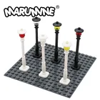 MARUMINE дорожное уличное освещение 30 шт. кубики MOC аксессуары 11062 + 4740 City Park View сборные детали конструктора