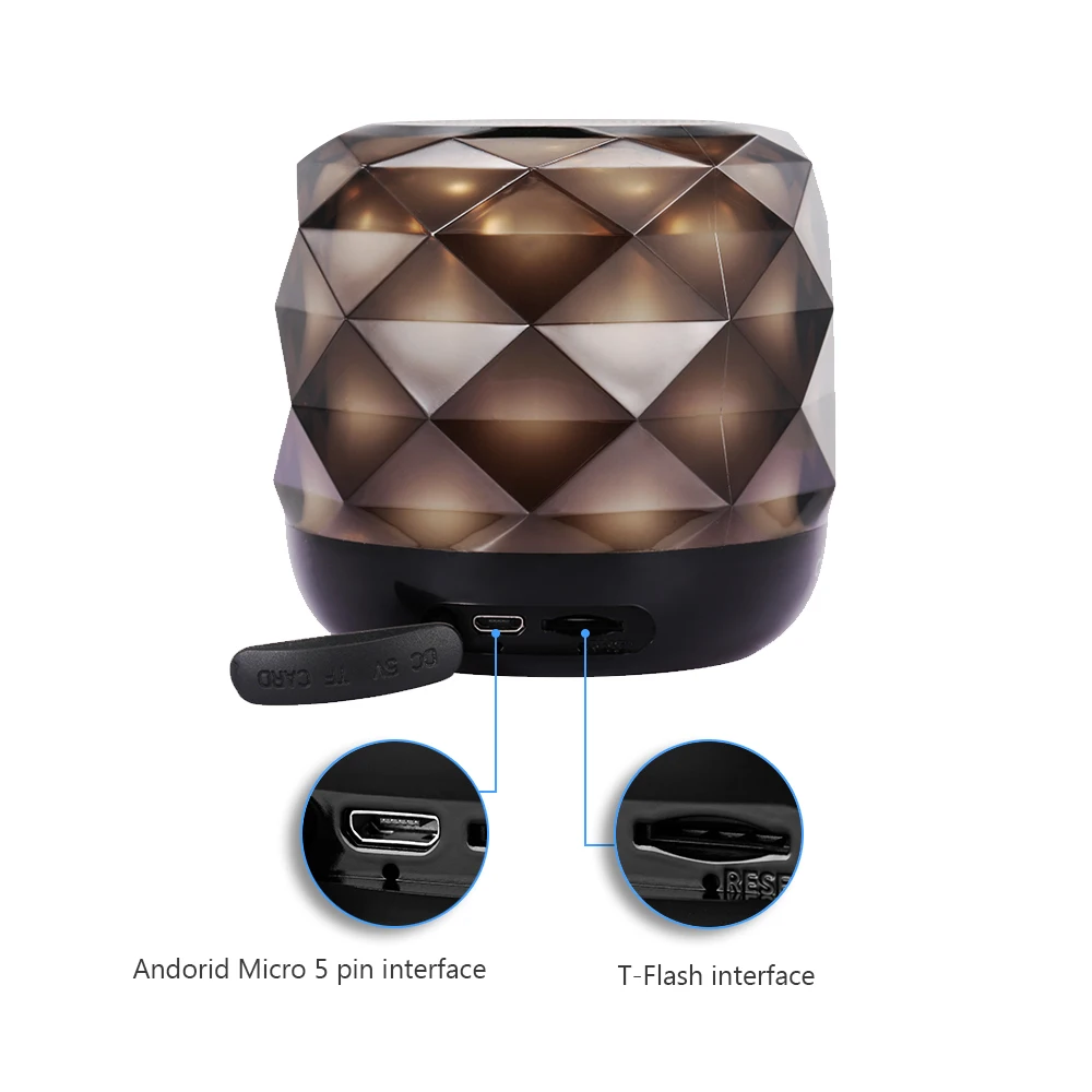 docooler RBS-F1 Speaker Bluetooth V4.2 Speakers Portable Sound Wireless Stereo Support 32G TF Card for Phones Laptop PC - купить по