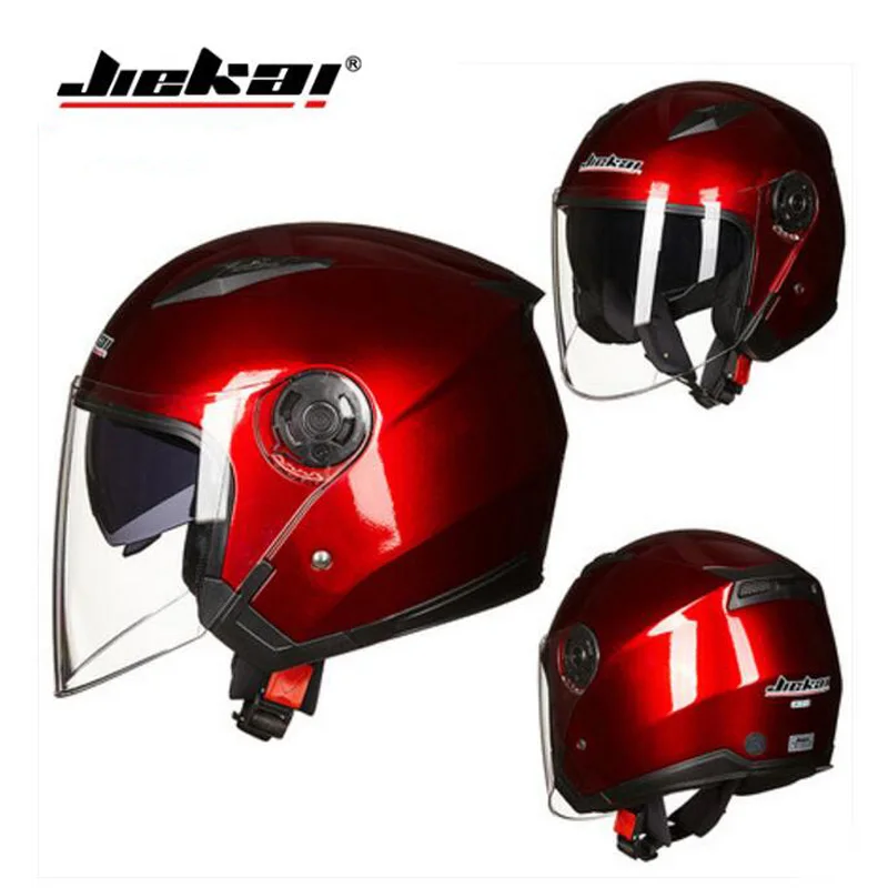Dual visor unisex Motorcycle helmet JIEKAI electric bicycle motor bike Accessories Seasons scooter Moto helmets | Автомобили и