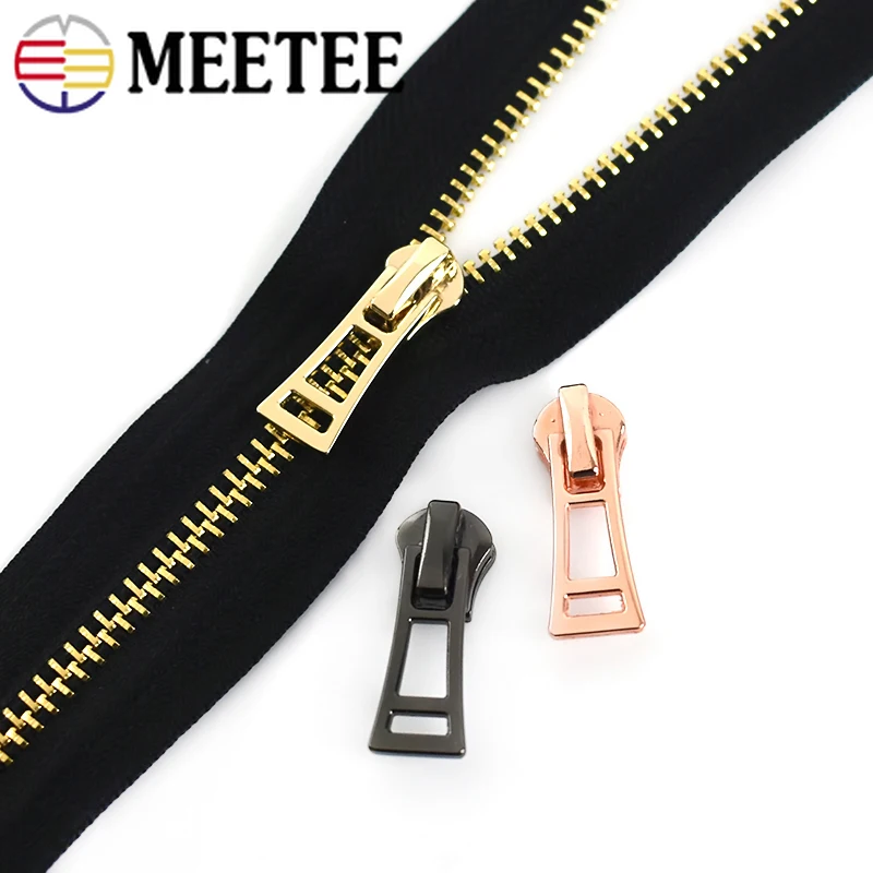 Meetee 10 шт. слайдер на молнии Съемник для 5 # металлический замок головка Diy чемодан