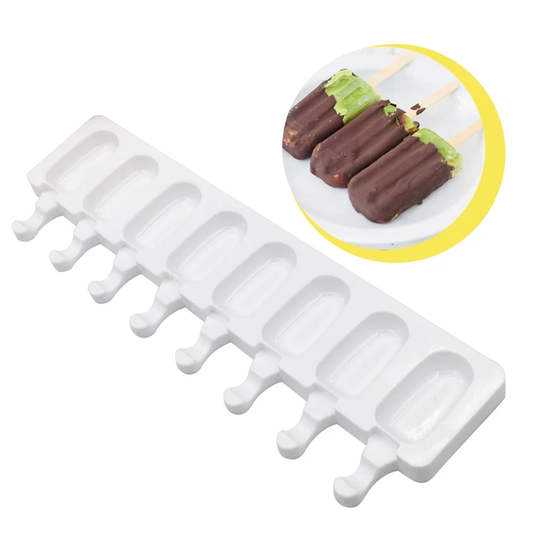 Big Size Ice Cream Mold Silicone Thick Material DIY Molds Cube Moulds Dessert Tray With Popsicl | Дом и сад