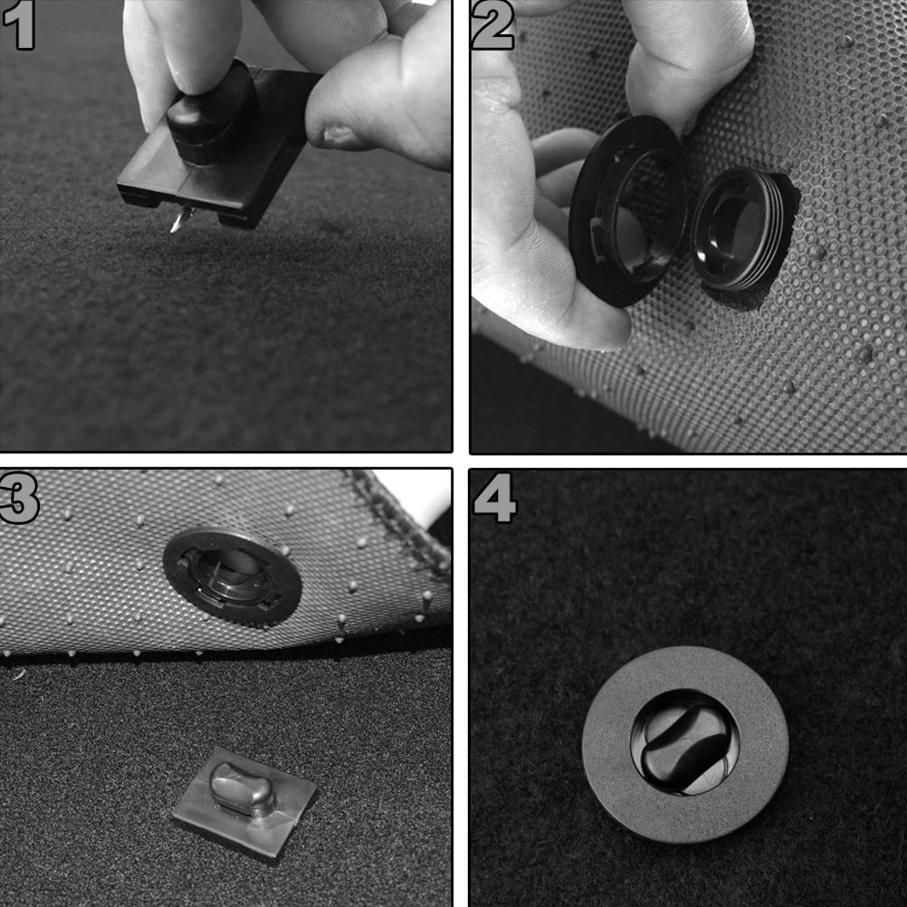Универсальные автомобильные напольные монтажные точки коврик зажимы крепление
