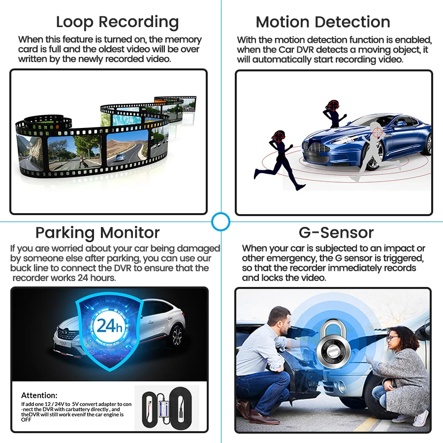 e ace 3 camera lens car dvr 4 0 inch video recorder dash cam auto registrator dual lens support rear view camera dvrs camcorder free global shipping