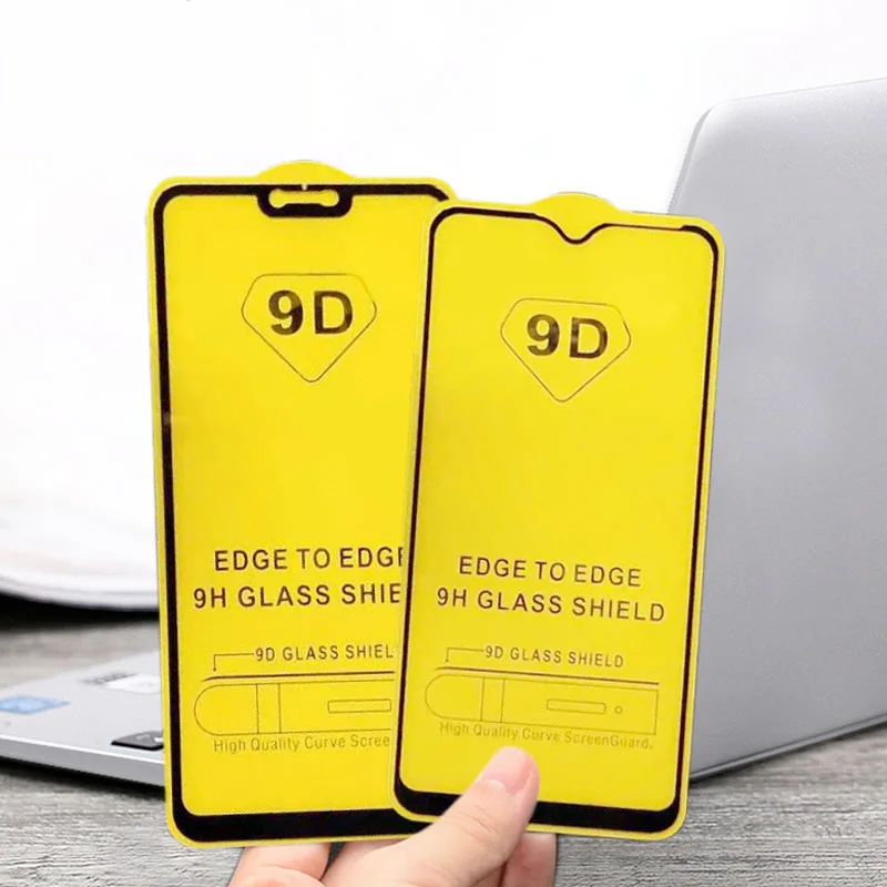 100 шт. 9D полностью наклеиваемая поверхность защитная пленка из закаленного