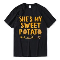 shes my sweet potato t shirt matching couple clothes yes i yam t shirt 2022 cotton short sleeve tee tops female shirt eu size