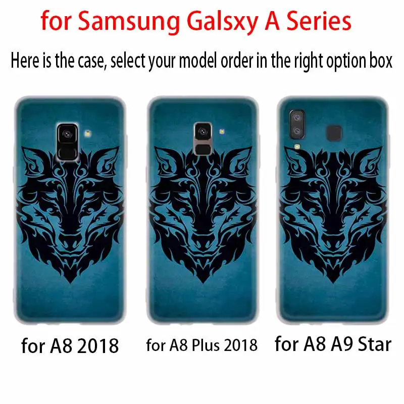 Fierce Snow Wolf Silicone Case For Samsung A52 A32 A12 A72 A42 A21S 5G A3 A5 A6 A7 A8 Plus 2018 Cover | Мобильные телефоны и