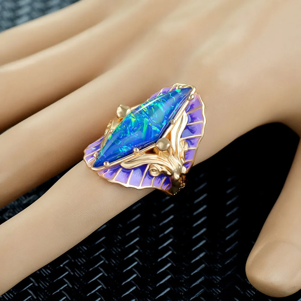 

Wholesale fashion jewelry rings color enamel ring innovate jewel party birthday engagement anniversary wedding gifts