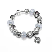 bracelet 2021 trend new high gothic quality heart charms beads for women crystal beads bracelets for women fashion jewelry gift